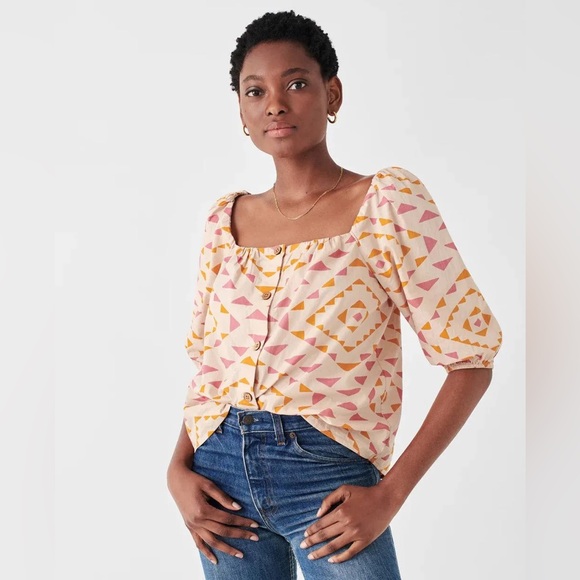 Faherty Byt Sun Road Cali top size medium - Picture 1 of 16